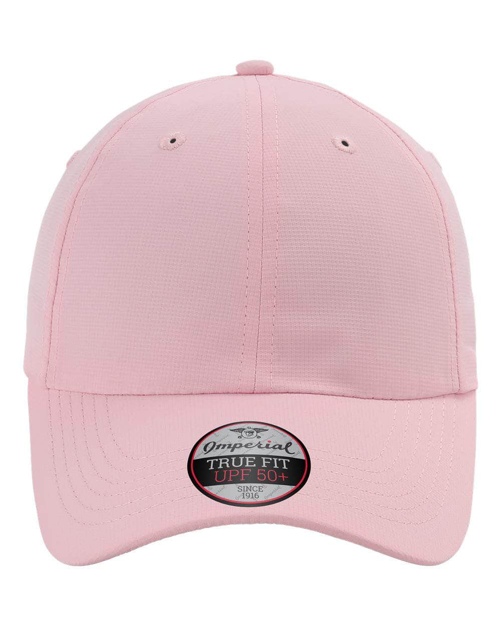 Imperial X210P – Sustainable 100% Recycled Performance Dad Hat with UPF 50 | Custom Hats with Your Logo in Bulk-Light Pink-Dekni-Creations