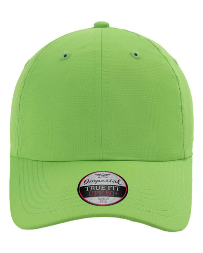 Imperial X210P – Sustainable 100% Recycled Performance Dad Hat with UPF 50 | Custom Hats with Your Logo in Bulk-Lime-Dekni-Creations