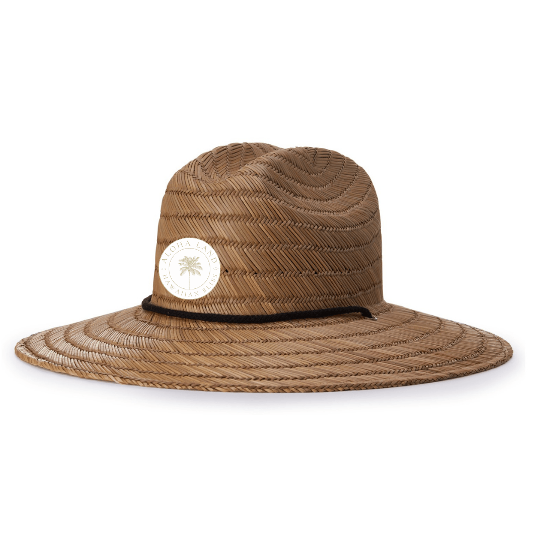 Aloha Land Straw Hat – Hawaiian Bliss Woven Patch