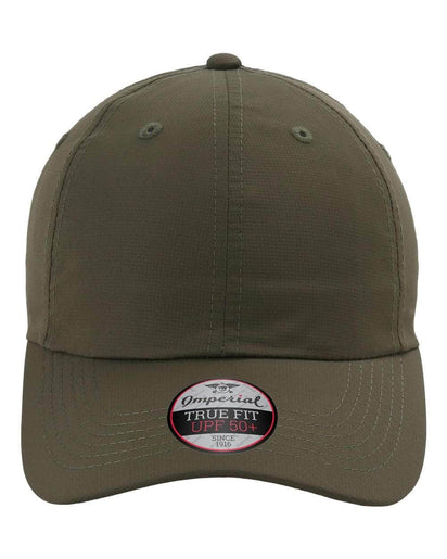 Imperial X210P – Sustainable 100% Recycled Performance Dad Hat with UPF 50 | Custom Hats with Your Logo in Bulk-Olive-Dekni-Creations