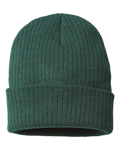 RIO – Sustainable Recycled Rib Knit Beanie | Custom Beanies with Your Logo in Bulk-Green Bottle-Dekni-Creations