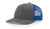 Richardson 112 – Trucker Hat | Custom Hats with Your Logo in Bulk-Charcoal/Royal-Dekni-Creations