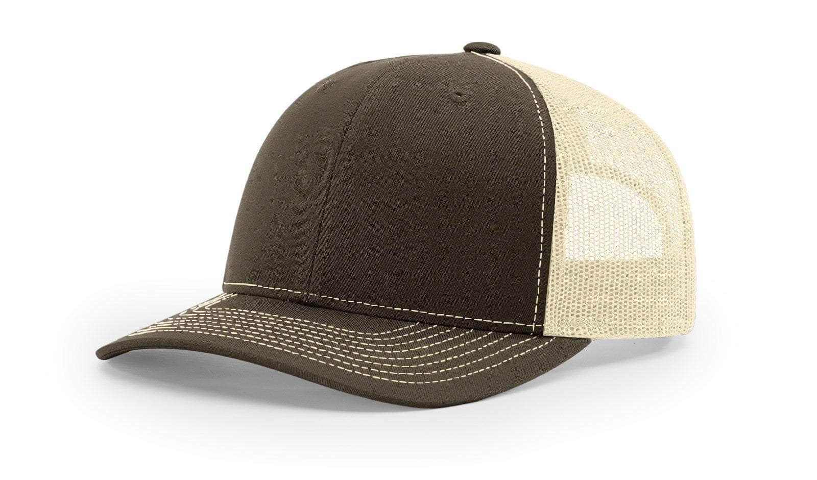 Richardson 112 – Trucker Hat | Custom Hats with Your Logo in Bulk-Chocolate Chip/Birch-Dekni-Creations