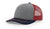 Richardson 112 – Trucker Hat | Custom Hats with Your Logo in Bulk-Heather Grey/Cardinal/Navy-Dekni-Creations