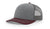 Richardson 112 – Trucker Hat | Custom Hats with Your Logo in Bulk-Heather Grey/Charcoal/Maroon-Dekni-Creations