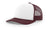 Richardson 112 – Trucker Hat | Custom Hats with Your Logo in Bulk-White / Maroon-Dekni-Creations