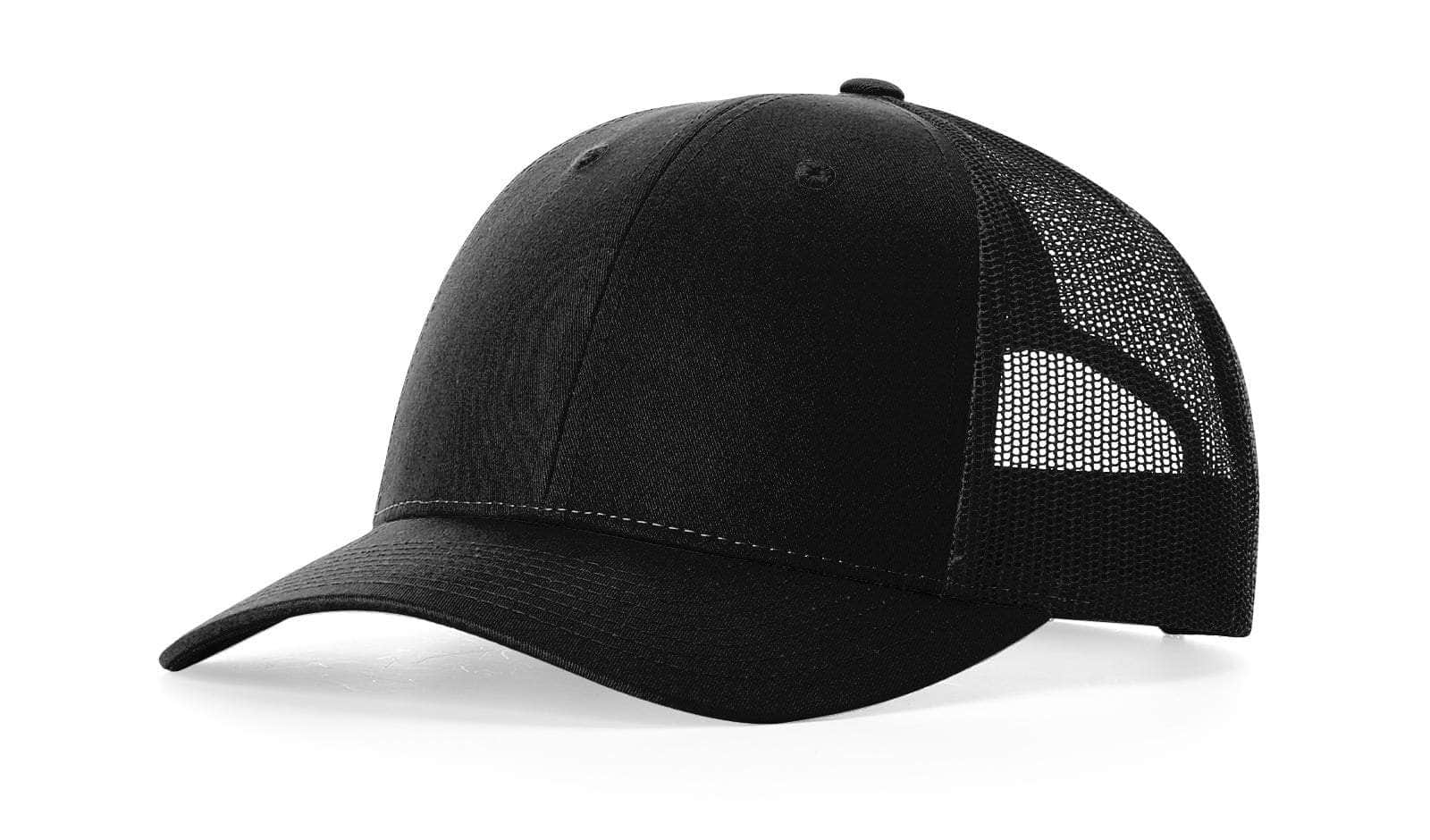 Richardson 115 – Low-Profile Trucker Hat | Custom Hats with Your Logo in Bulk-Black-Dekni-Creations