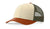 Richardson 115 – Low-Profile Trucker Hat | Custom Hats with Your Logo in Bulk-Cream/Loden/Dark Orange-Dekni-Creations