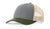 Richardson 115 – Low-Profile Trucker Hat | Custom Hats with Your Logo in Bulk-Heather Grey/Birch Army-Dekni-Creations