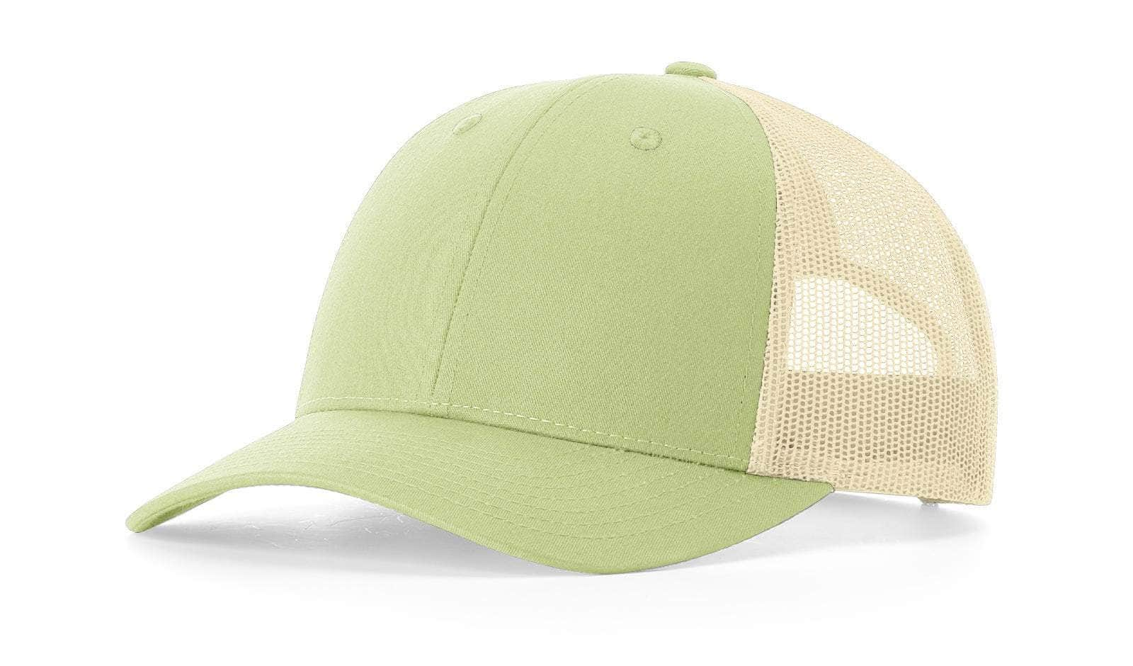 Richardson 115 – Low-Profile Trucker Hat | Custom Hats with Your Logo in Bulk-Patina Green/Birch-Dekni-Creations