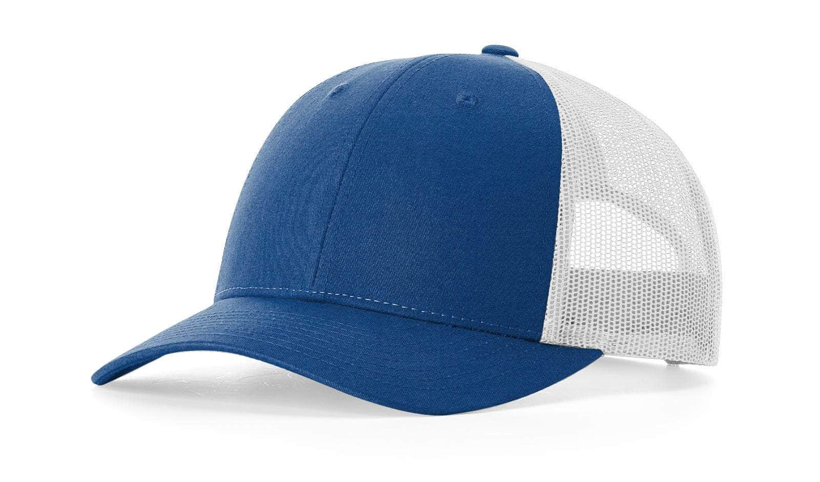 Richardson 115 – Low-Profile Trucker Hat | Custom Hats with Your Logo in Bulk-Royal Heather/Light Grey-Dekni-Creations