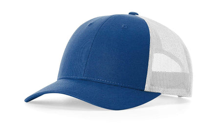 Richardson 115 – Low-Profile Trucker Hat | Custom Hats with Your Logo in Bulk-Royal Heather/Light Grey-Dekni-Creations