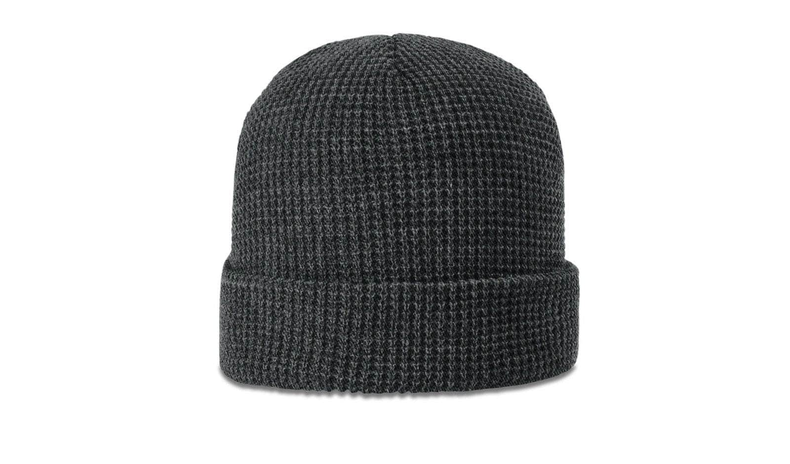 Richardson 146 – Waffle Knit Cuffed Beanie | Custom Beanies with Your Logo in Bulk-Heather Charcoal-Dekni-Creations