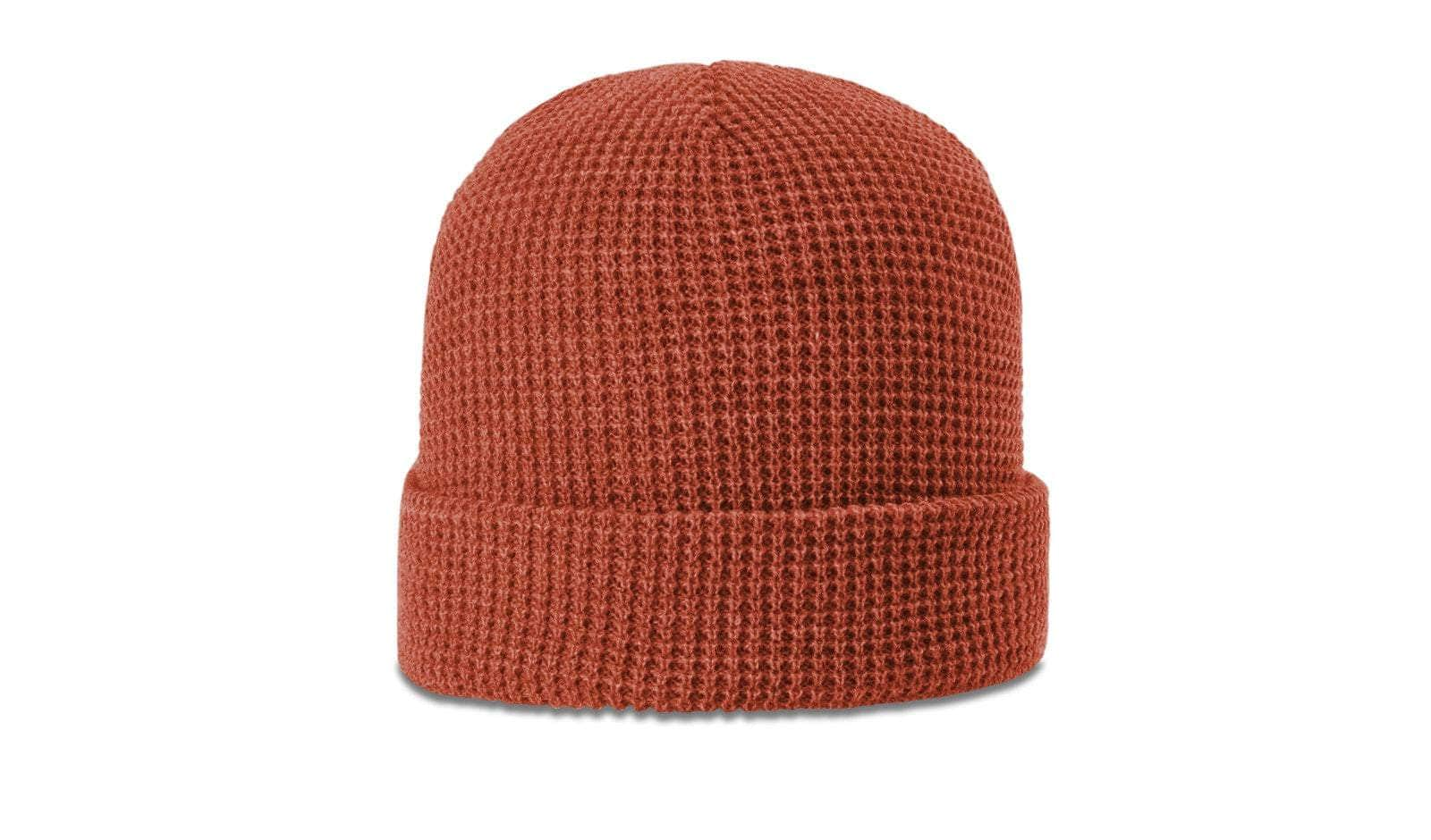 Richardson 146 – Waffle Knit Cuffed Beanie | Custom Beanies with Your Logo in Bulk-Rust-Dekni-Creations