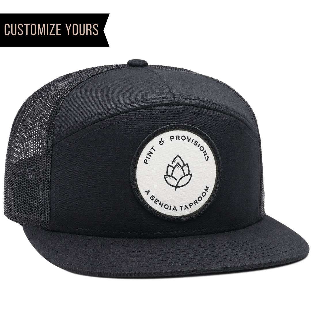 Richardson 168 – 7-Panel Flat Bill Trucker Hat | Custom Hats with Your Logo in Bulk-Dekni-Creations