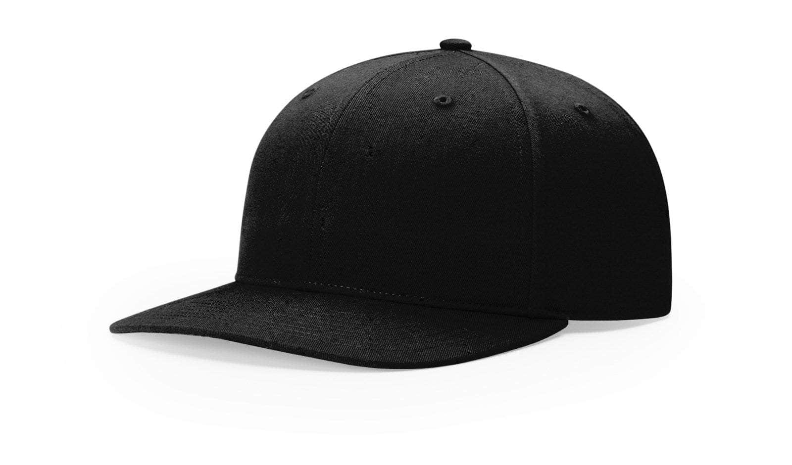 Richardson 312 – Solid Twill Back Trucker Cap | Custom Hats with Your Logo in Bulk-Black-Dekni-Creations