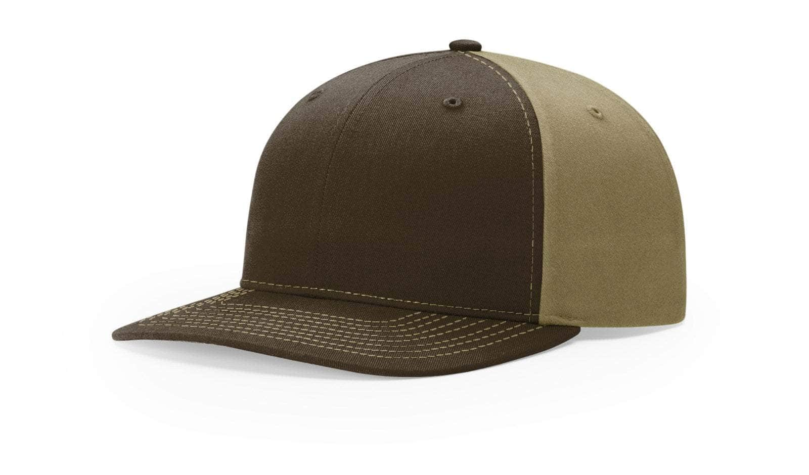 Richardson 312 – Solid Twill Back Trucker Cap | Custom Hats with Your Logo in Bulk-Brown/Khaki-Dekni-Creations