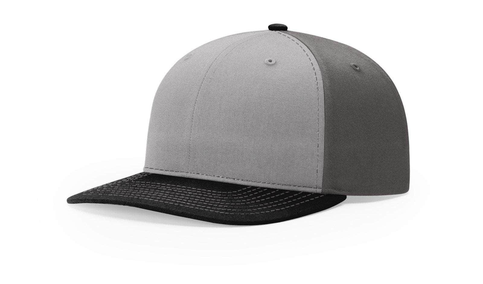 Richardson 312 – Solid Twill Back Trucker Cap | Custom Hats with Your Logo in Bulk-Grey/Charcoal/Black-Dekni-Creations