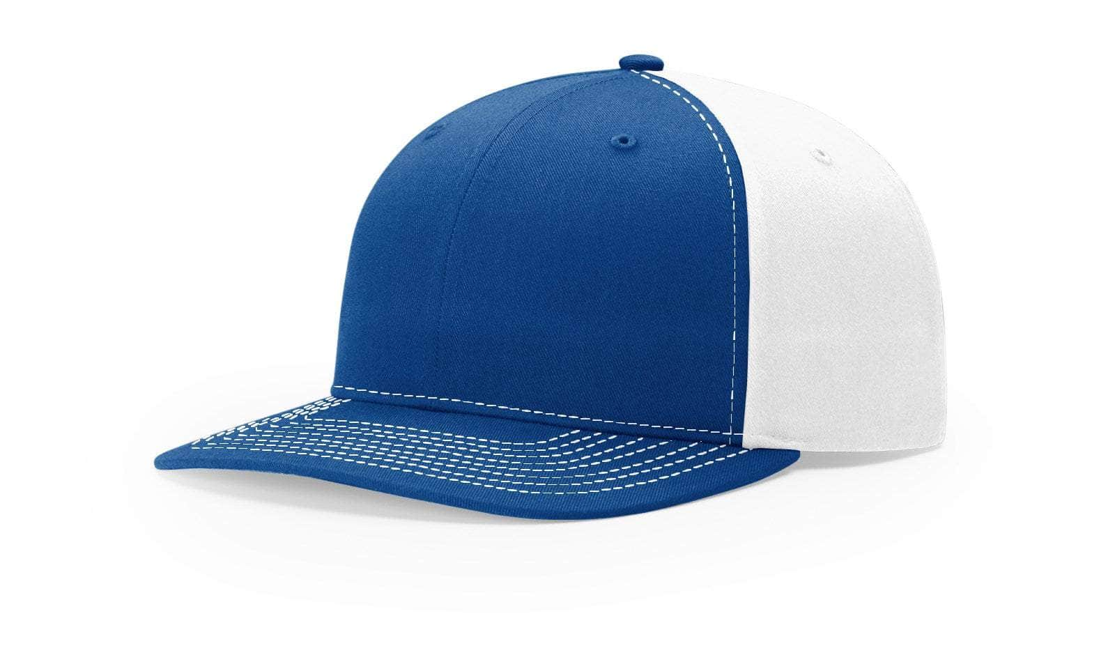 Richardson 312 – Solid Twill Back Trucker Cap | Custom Hats with Your Logo in Bulk-Royal/White-Dekni-Creations