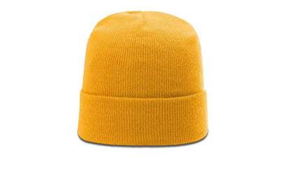 Richardson R18 – Solid Cuffed Beanie | Custom Beanies with Your Logo in Bulk-Gold-Dekni-Creations