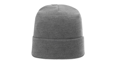 Richardson R18 – Solid Cuffed Beanie | Custom Beanies with Your Logo in Bulk-Heather Grey-Dekni-Creations