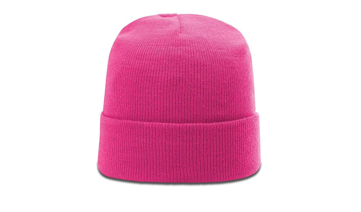 Richardson R18 – Solid Cuffed Beanie | Custom Beanies with Your Logo in Bulk-Neon Pink-Dekni-Creations