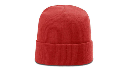 Richardson R18 – Solid Cuffed Beanie | Custom Beanies with Your Logo in Bulk-Red-Dekni-Creations