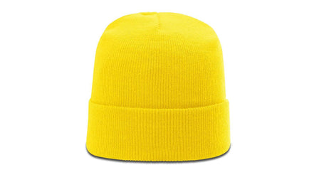 Richardson R18 – Solid Cuffed Beanie | Custom Beanies with Your Logo in Bulk-Yellow-Dekni-Creations