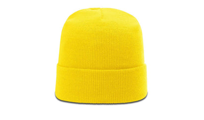 Richardson R18 – Solid Cuffed Beanie | Custom Beanies with Your Logo in Bulk-Yellow-Dekni-Creations