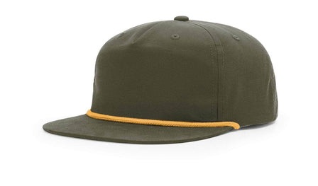Richardson Umpqua 256 – Woven Rope Hat | Custom Hats with Your Logo in Bulk-Loden/Gold-Dekni-Creations