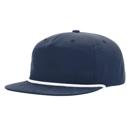Richardson Umpqua 256 – Woven Rope Hat | Custom Hats with Your Logo in Bulk-Navy/White U-Dekni-Creations