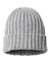 SHORE – Sustainable Recycled Cable Knit Beanie | Custom Beanies with Your Logo in Bulk-Light Grey Melange-Dekni-Creations