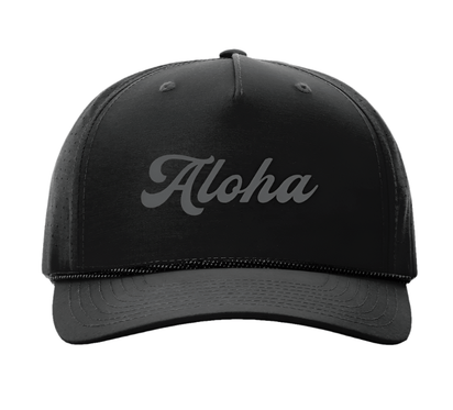 Aloha Laser-Perforated Recycled Golf Rope Hat – 3D Puff Embroidery (Wholesale)