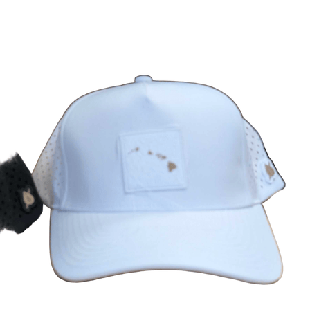 Hawaii Topography Patch Performance Hat – Recycled Laser Perforated Snapback (Wholesale)