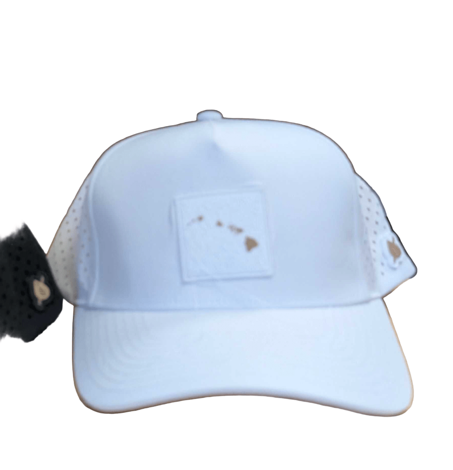Hawaii Topography Patch Performance Hat – Recycled Laser Perforated Snapback (Wholesale)