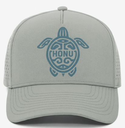 Honu Recycled Performance Hat – Laser Snapback with Embroidered Sea Turtle (Wholesale)
