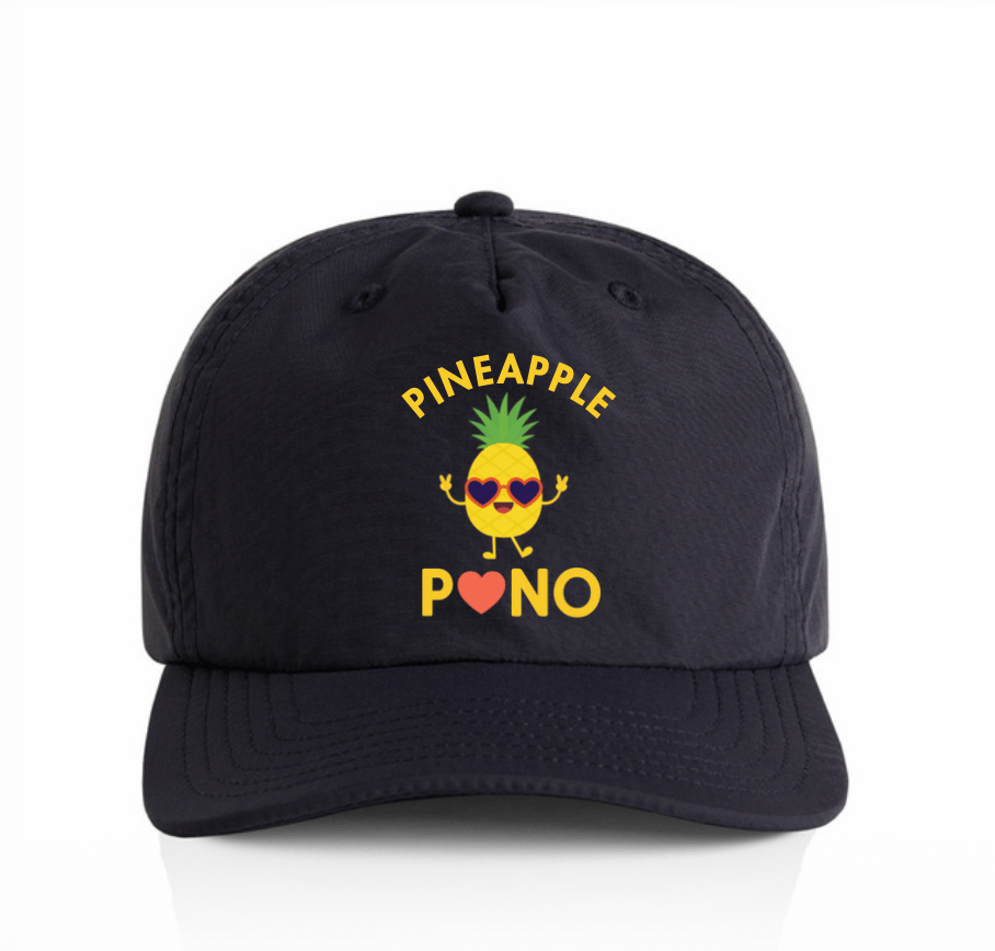 Pineapple Pono Kids Hat – Recycled Nylon Foam-Front Surf Cap