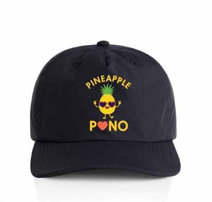 Pineapple Pono Kids Hat – Recycled Nylon Foam-Front Surf Cap