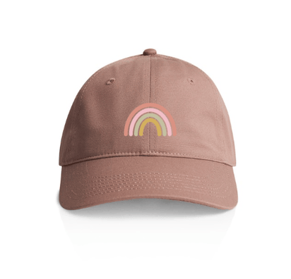 Hazy Pink Rainbow Cap – Low Profile Cotton Dad Hat