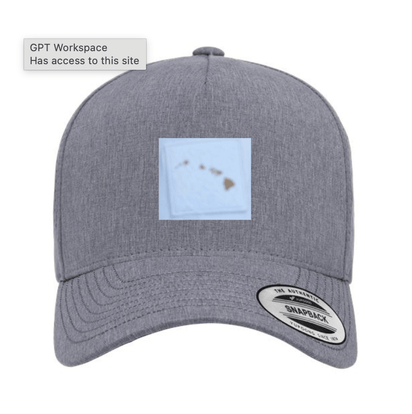 Hawaiʻi Topography PVC Patch Hat – Breathable Performance Snapback