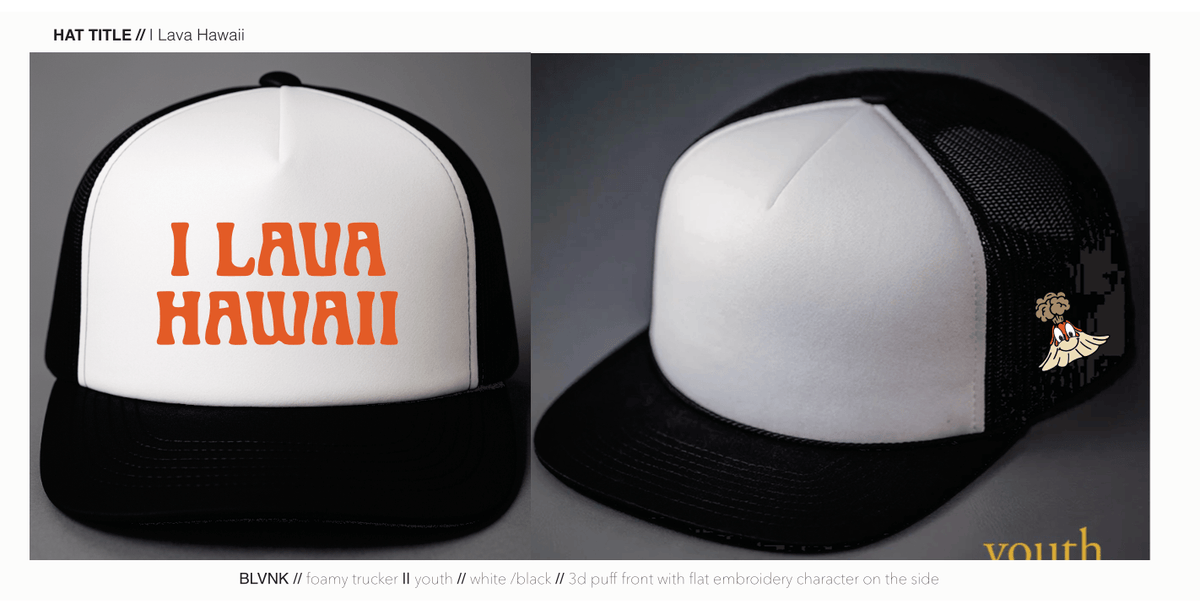 YOUTH - I Lava Hawaii Foam Trucker Hat