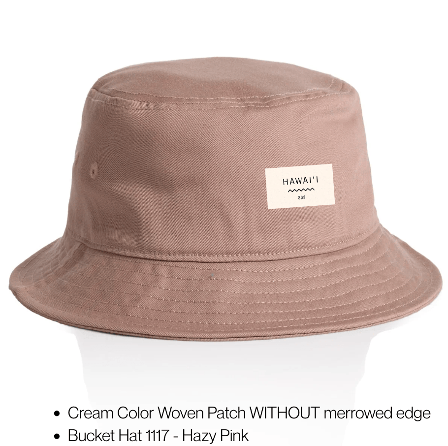 Hawai‘i 808 Woven Patch Bucket Hat