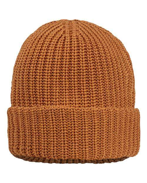 Sportsman SP90 – Chunky Knit Extra Thick Beanie | Custom Beanies with Your Logo in Bulk-Coyote Brown-Dekni-Creations