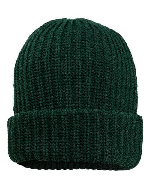 Sportsman SP90 – Chunky Knit Extra Thick Beanie | Custom Beanies with Your Logo in Bulk-Forest Green-Dekni-Creations