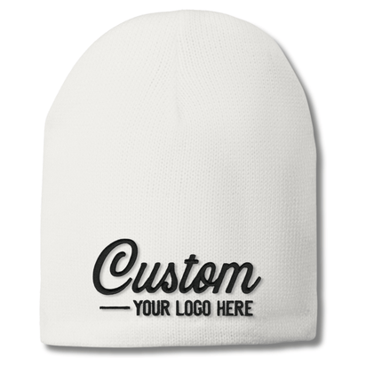 CP91L Port & Company® – Fleece-Lined Uncuffed Beanie | Custom Hats with Your Logo in Bulk-embroidered-Dekni Creations Inc.