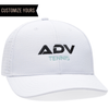 Custom Promotional Embroidery on White BA537 Perforated Performance Hats
