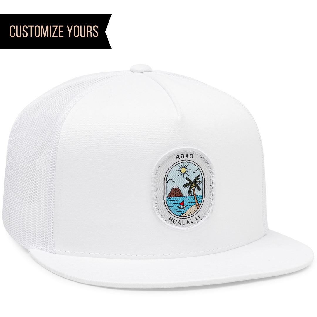 Yupoong 6006(T) – High Profile Flat Bill Trucker Hat | Custom Hats with Your Logo in Bulk-Dekni-Creations