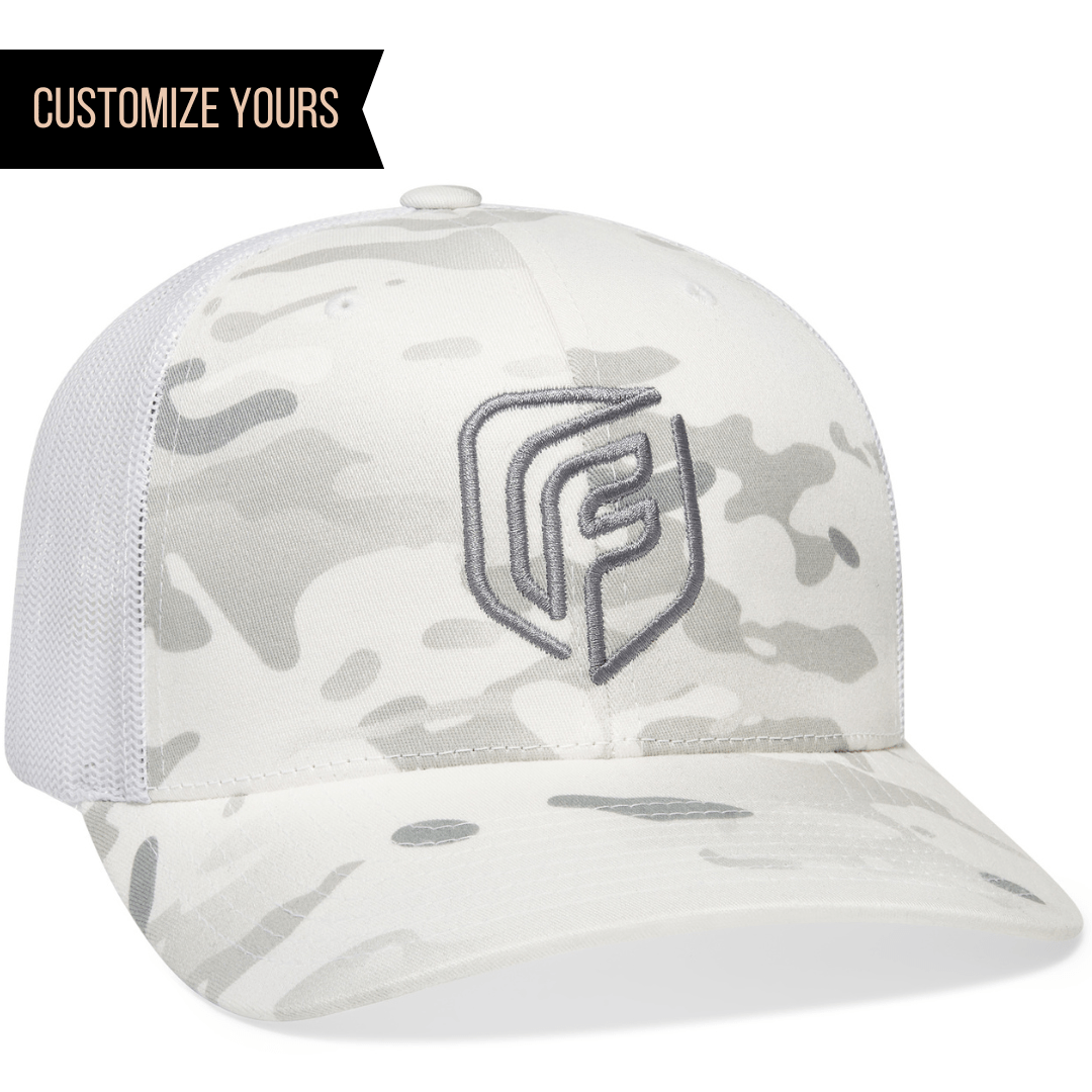 Yupoong 6606MC – Multicam 6-Panel Trucker Hat | Custom Hats with Your Logo in Bulk-Dekni-Creations