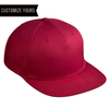 berry red c55 ct 5 panel pinch front structured hard hat flat bill snap back high profile customized leather patch or embroidered logo for bulk ordering