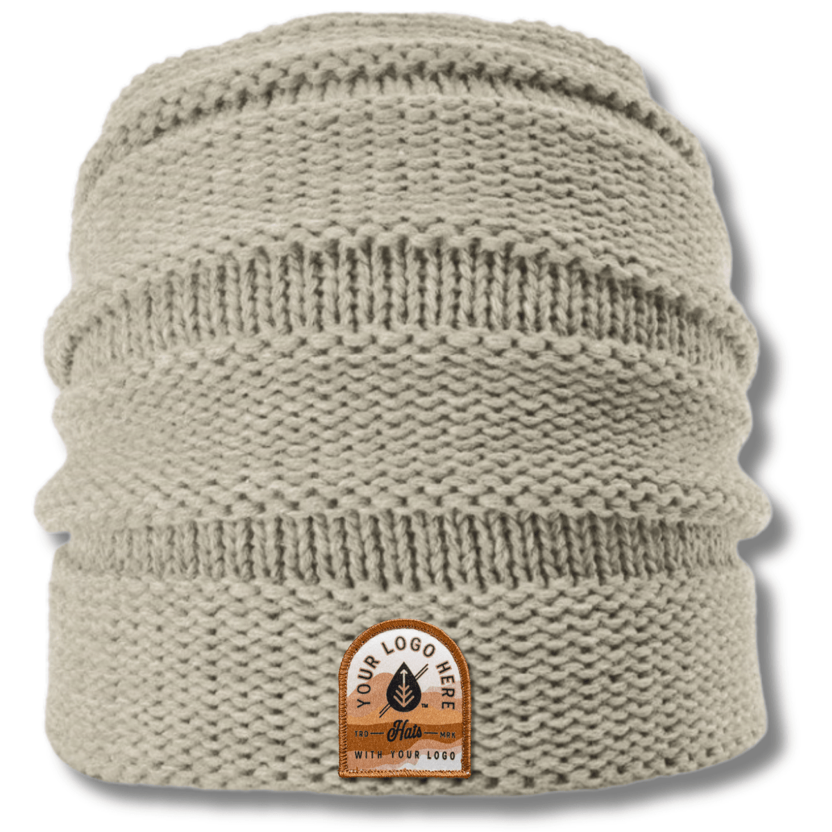 Richardson 145 – Scrunch Slouch Beanie | Custom Beanies with Your Logo in Bulk-printed-patch-Dekni Creations Inc.
